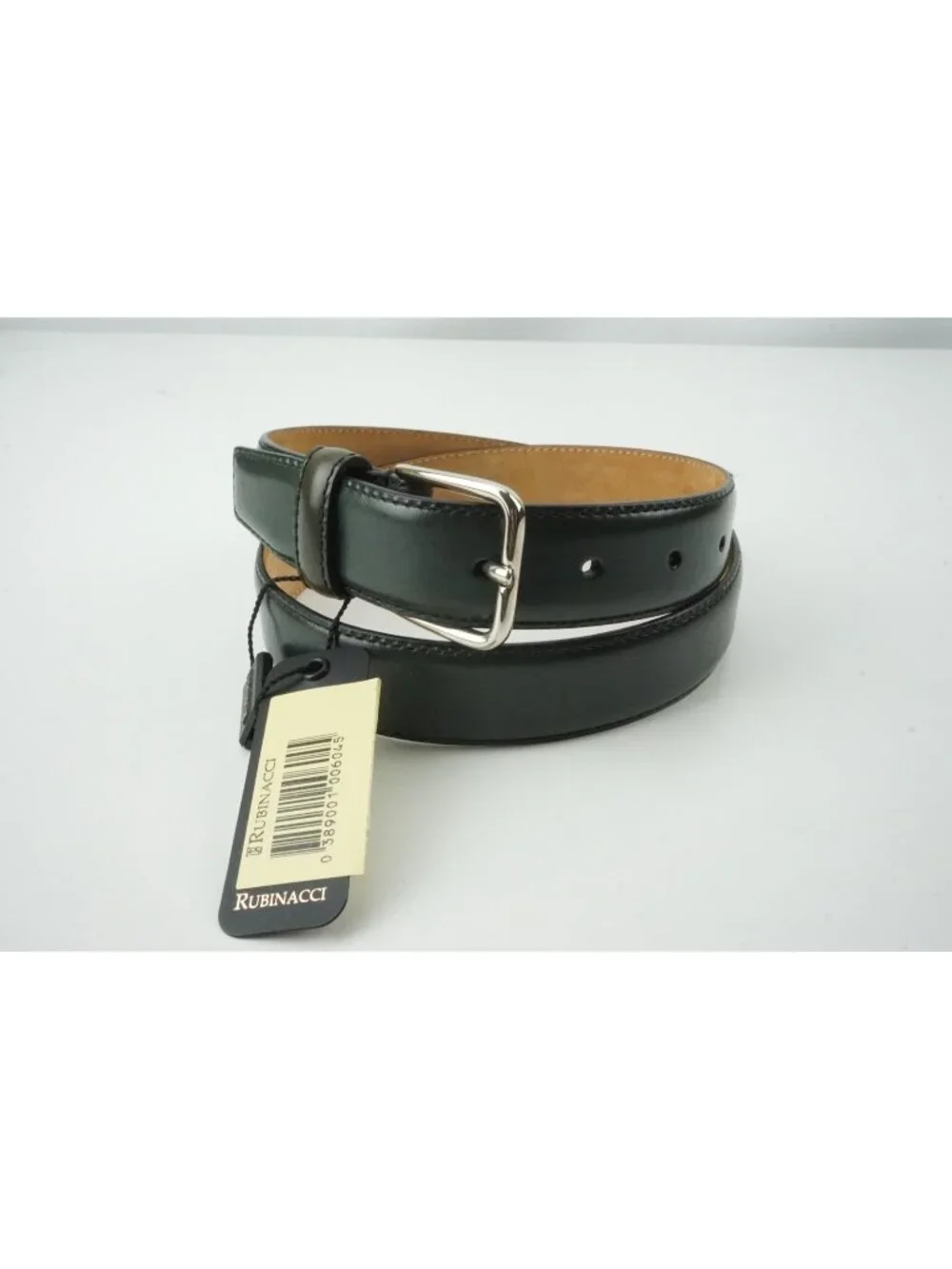 Rubinacci Green Leather Made in Italy Sz 85-100 BRAND NEW